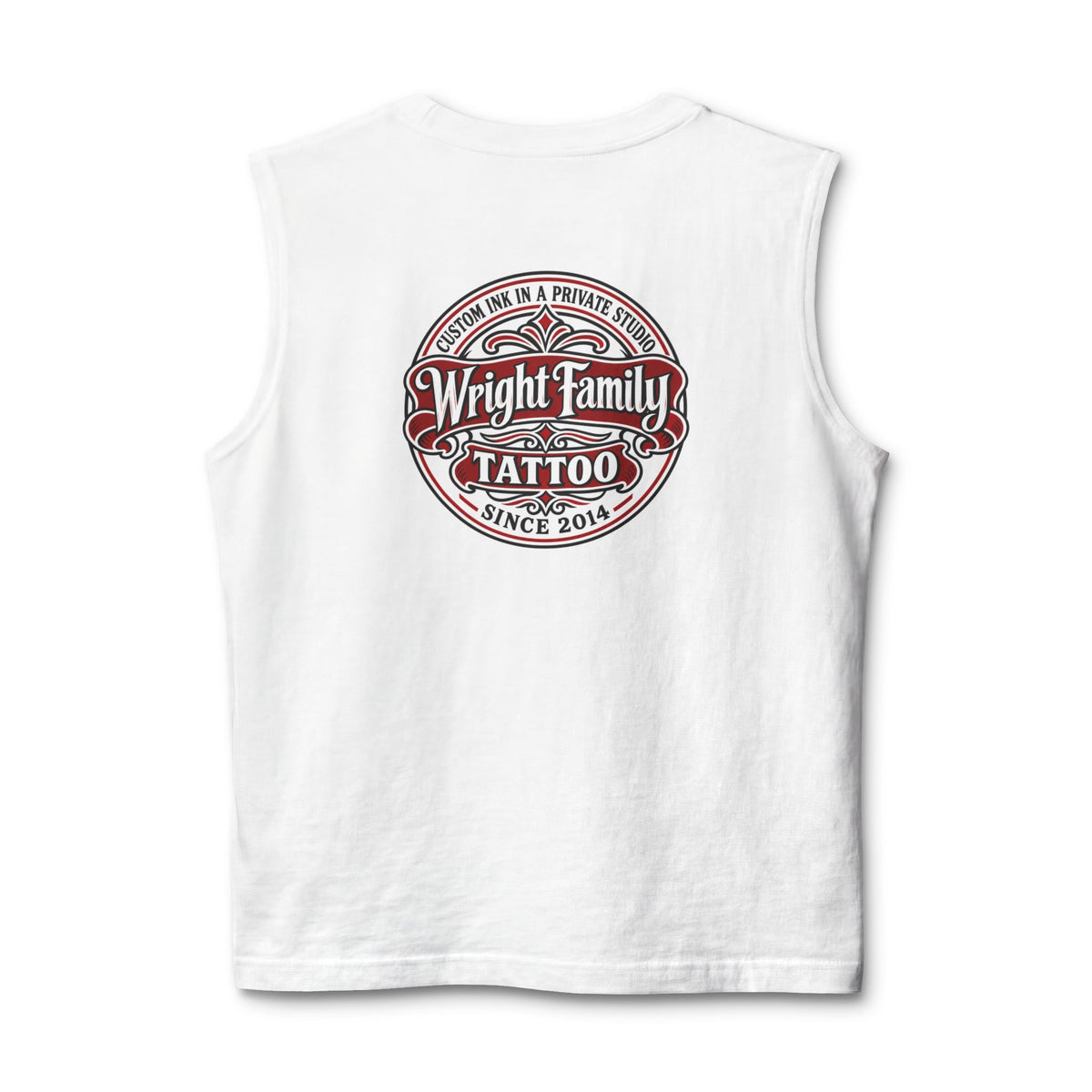 Tattoo Parlor Danes Muscle Tank — Vintage "Wright Family Tattoo" Design