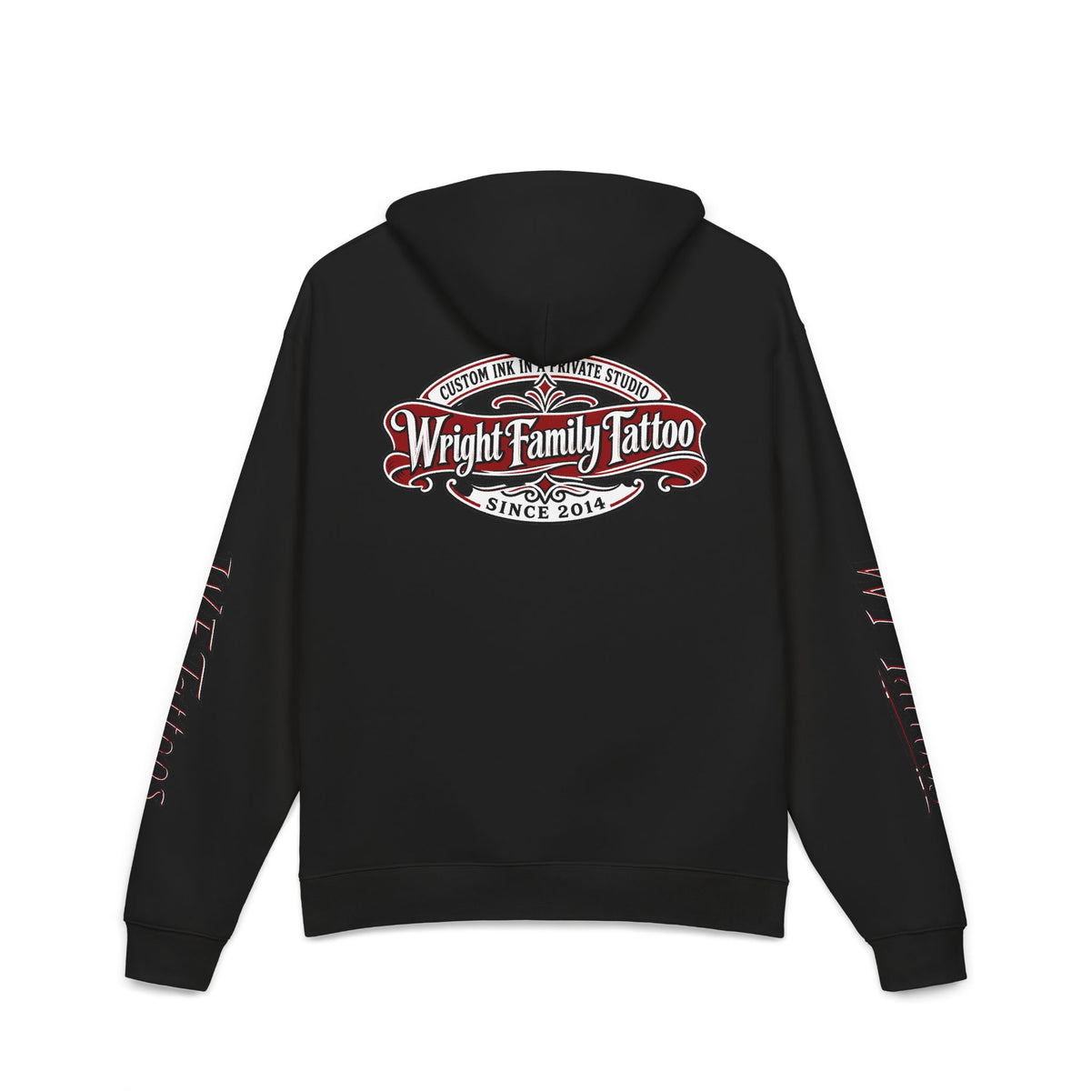 Wright Family Tattoo Logo Hoodie – Vintage Tattoo Shop Pullover