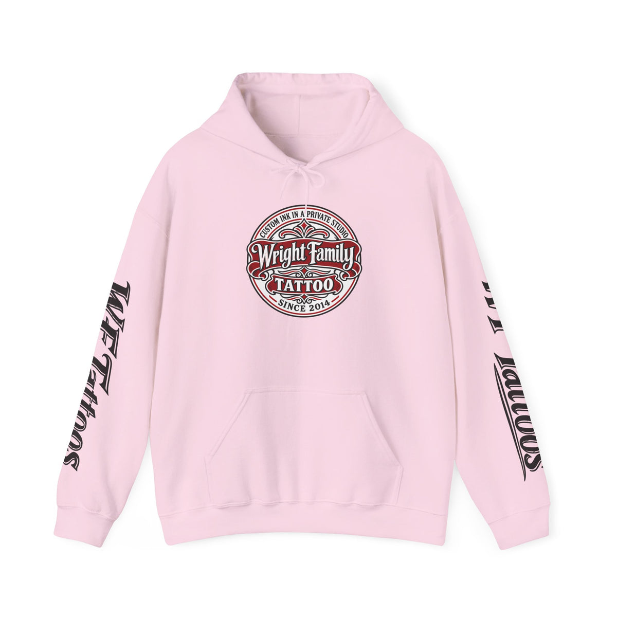 Wright Family Tattoo Hoodie — Vintage Shop Logo Pullover