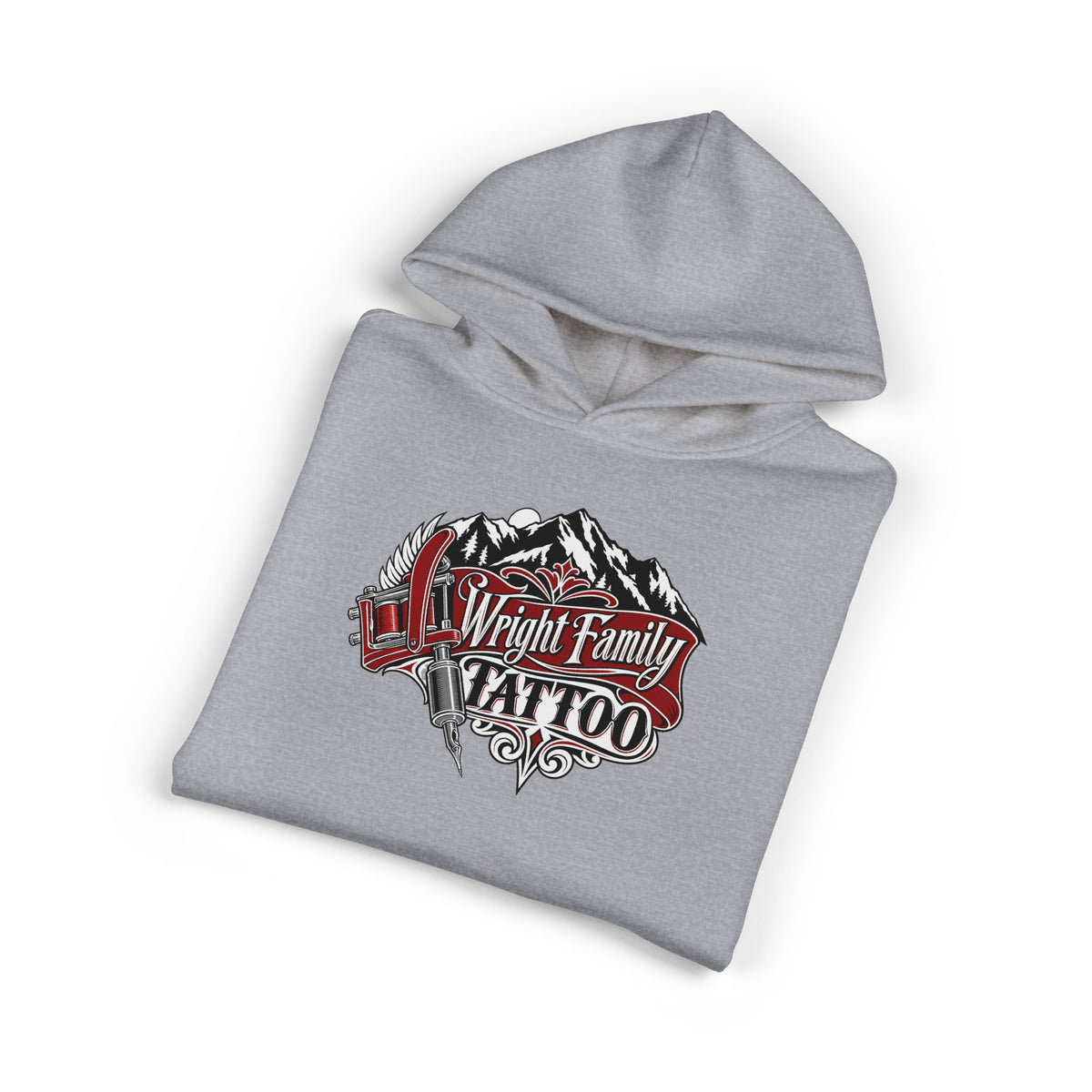 Wright Family Tattoo Logo Hoodie – Vintage Tattoo Shop Pullover