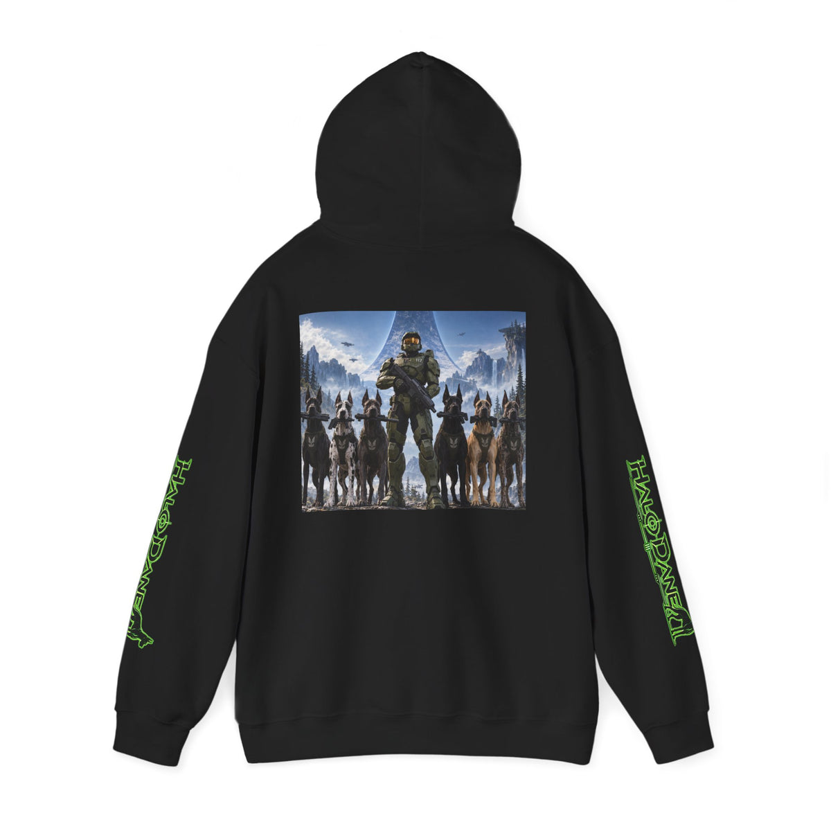 Halo Infinite Master Chief Hoodie — Video Game Dane Squad Pullover